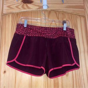 Lululemon Run Times Short *4-way Stretch Bordeaux Drama BonBon MountainPeaks